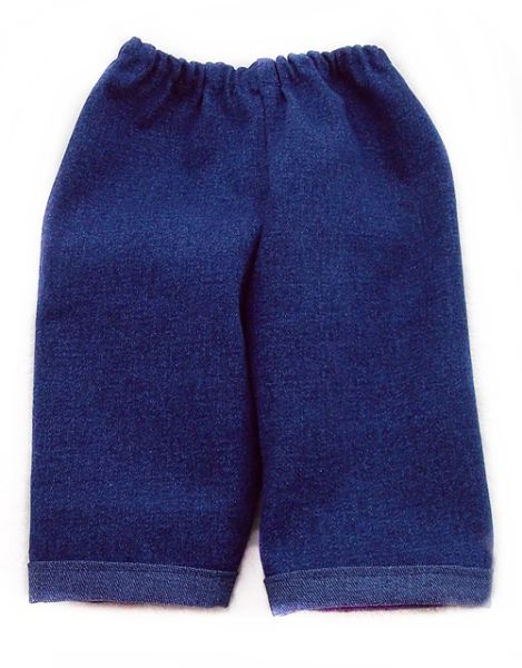Puppenhose Jeans dunkelblau 50-54cm