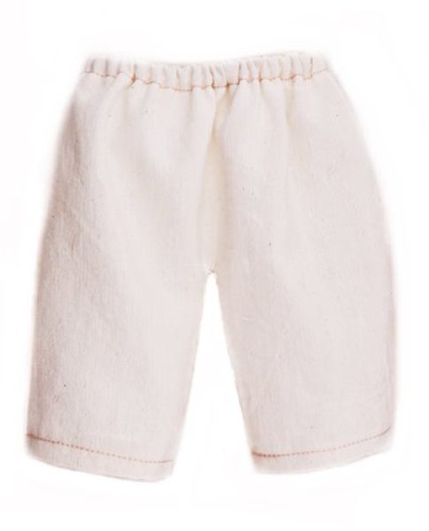 Leinen-Puppenhose ecru 28-30cm