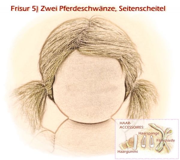 Teil 3/4: Gr 40-48cm Puppenhaare aus Mohairfellgewebe hellbraun/Haarlänge