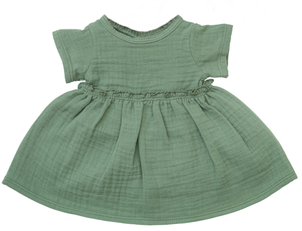Puppenkleid dunkelgrün 38-44cm (IF)