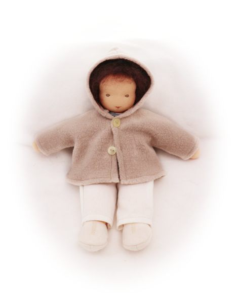 Kapuzenjacke beige  28-30cm