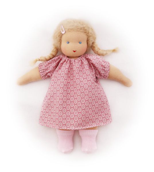 Puppenkleidchen altrosa  28-30cm