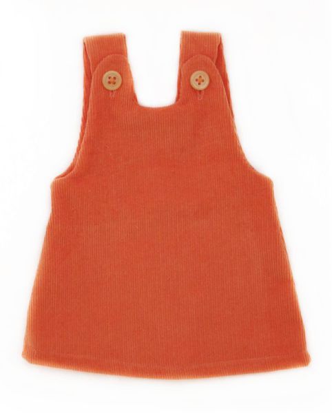 Trägerkleid  Kord orange 38-44cm