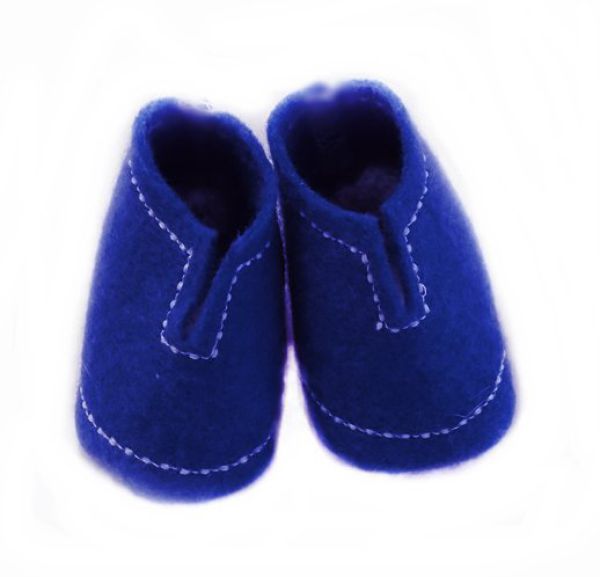 Puppenfilzschuhe dunkelblau 44-48cm