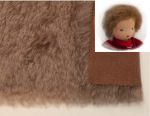 Fellstück aus Mohairfellgewebe Farbe: honigbraun (Haarlänge 4cm)
