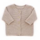 Baumwoll-Strickjacke beige 54cm (IF)