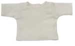 Puppenpullover weiß mit Klettverschluß 30-40cm (IF)