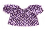 Puppenbluse lila geblümt 28-30cm