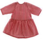 Puppenkleid rot-kariert 42-48cm