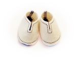 Puppenfilzschuhe  weiss-blau 44-48cm