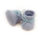 Puppen-Wollschuhe hellblau 44-48cm