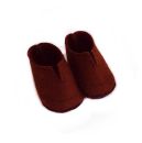 Puppenfilzschuhe  dunkelbraun 44-48cm