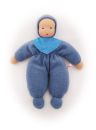 Schmusepuppe mittelblau 27cm